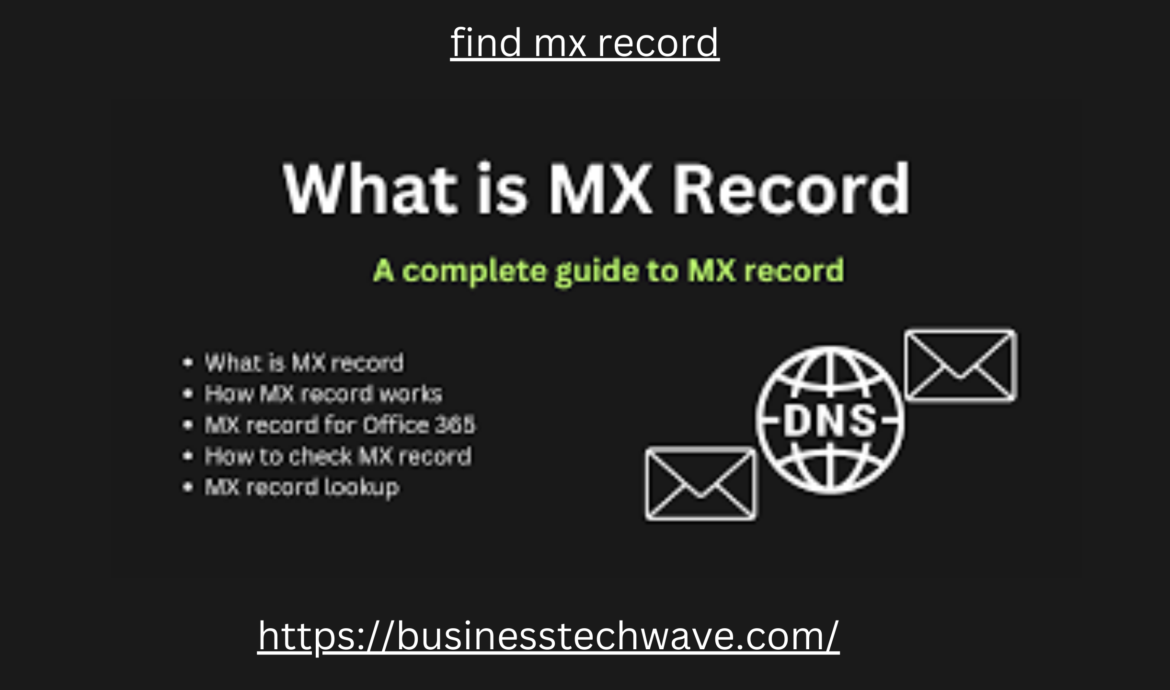 find mx record