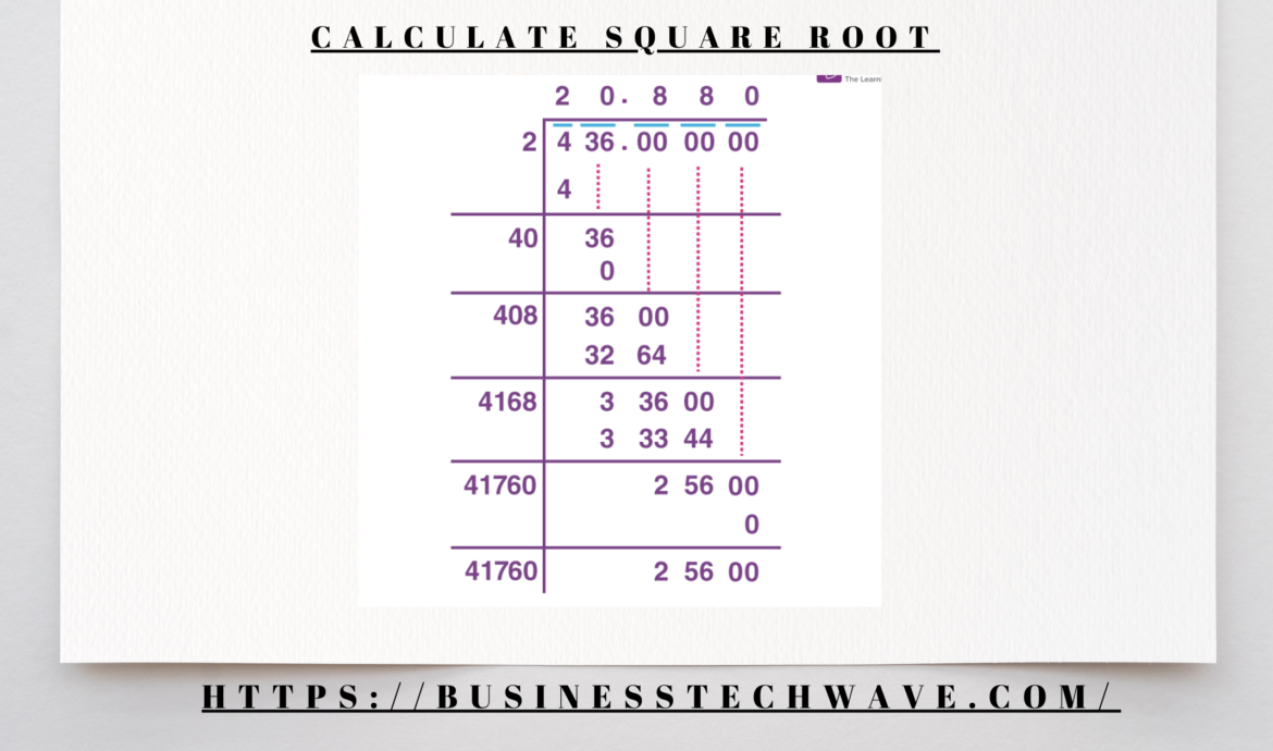 calculate square root